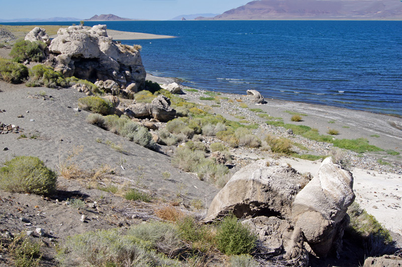 Popcorn Beach am Pyramid Lake